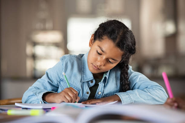 Confident Child Writing