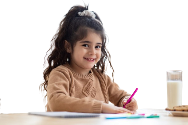 Child learning illustration