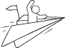 Paper airplane logo